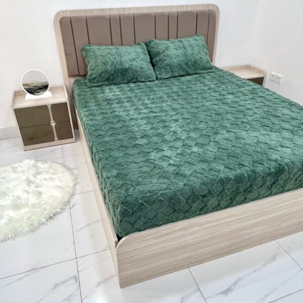 کاور تشک مخمل  طرح مربعی