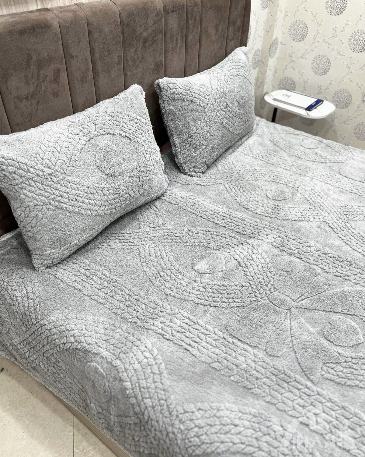 کاور تشک مخمل طرح قلب - تصویر 1